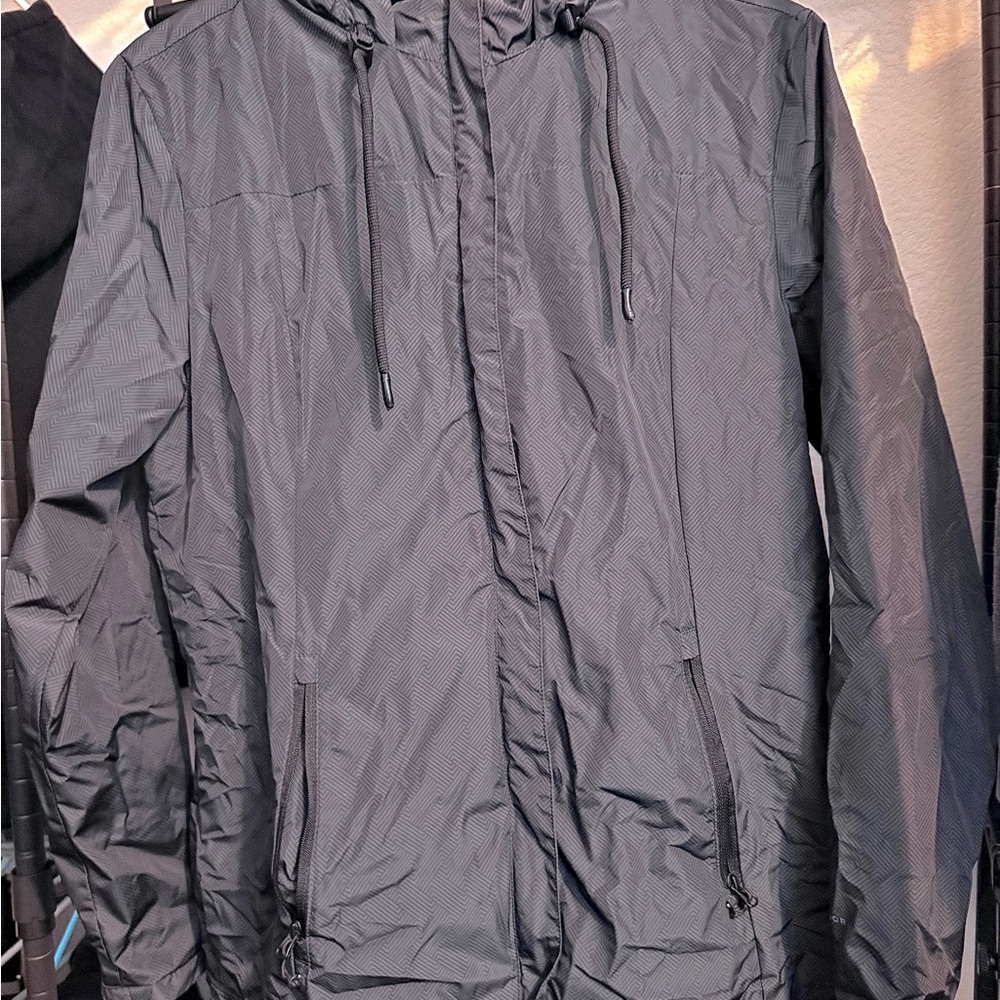 Men's Black Hooded Jacket
